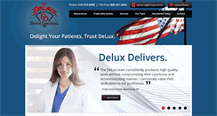 Desktop Screenshot of deluxdental.com